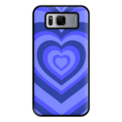 Blue - Colourful Hearts Phone Case for Galaxy S8 Plus