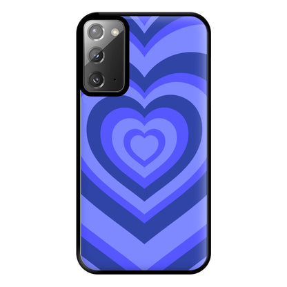 Blue - Colourful Hearts Phone Case for Galaxy Note 20 Ultra