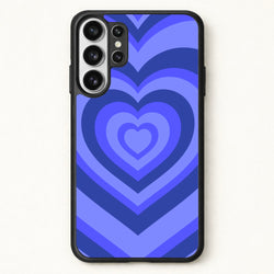 Blue - Colourful Hearts Phone Case for Galaxy S26 Ultra