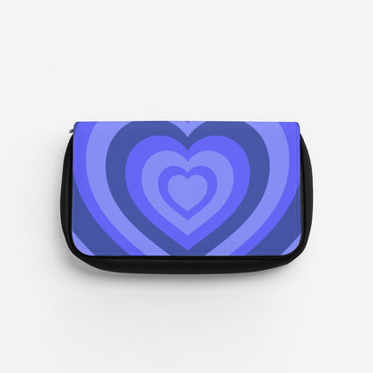 Blue - Colourful Hearts Pencil Case