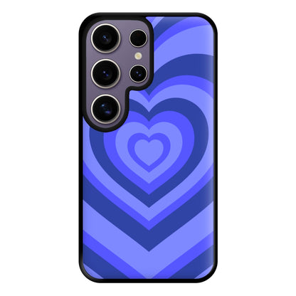 Blue - Colourful Hearts Phone Case for Galaxy S25 Ultra