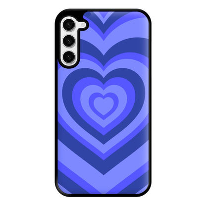 Blue - Colourful Hearts Phone Case for Galaxy S23 Plus