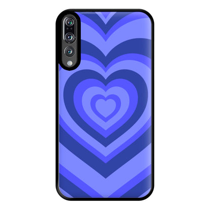 Blue - Colourful Hearts Phone Case for Huawei P20 Pro