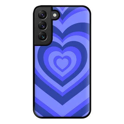 Blue - Colourful Hearts Phone Case for Galaxy S22 Plus