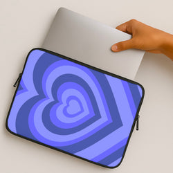 Blue - Colourful Hearts MacBook Case