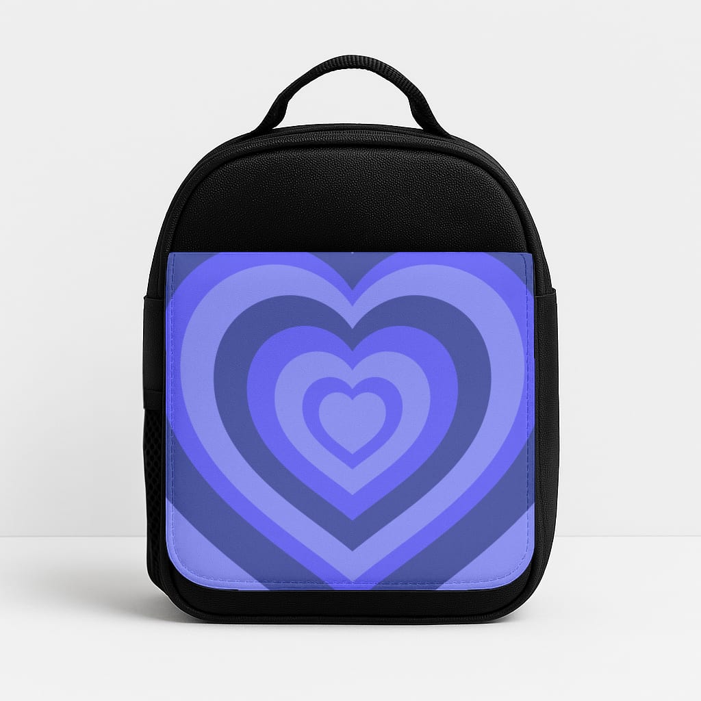 Blue - Colourful Hearts Lunchbox
