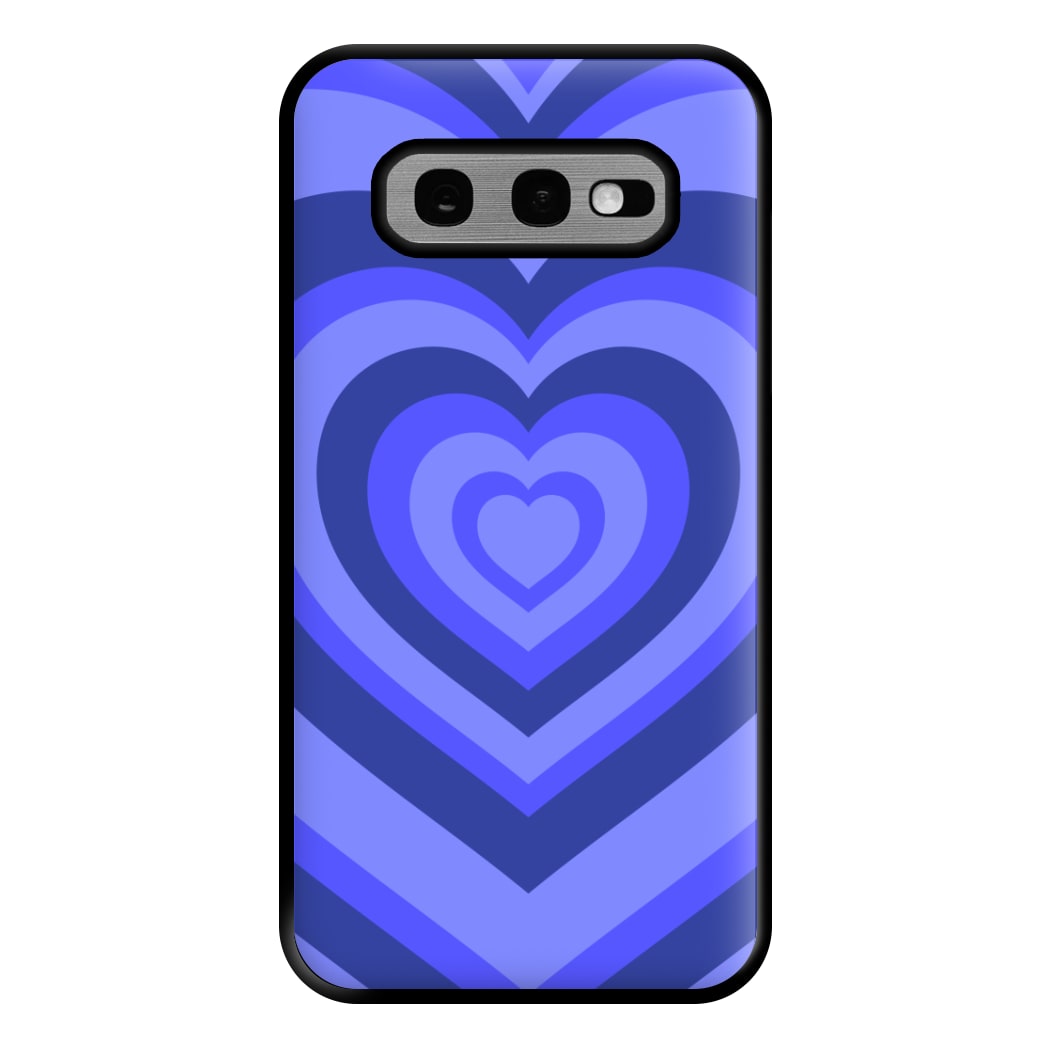 Blue - Colourful Hearts Phone Case for Galaxy S10e