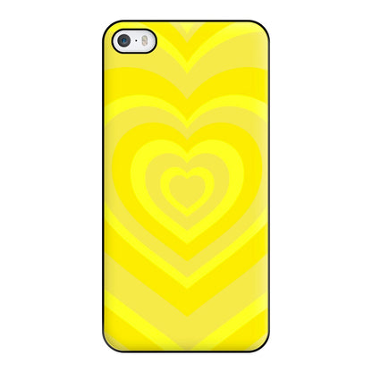 Yellow - Colourful Hearts Phone Case for iPhone 5 / 5s / SE 2016