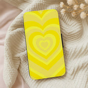 Yellow - Colourful Hearts Flip / Wallet Phone Case 5