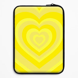 Yellow - Colourful Hearts Universal Laptop Sleeve