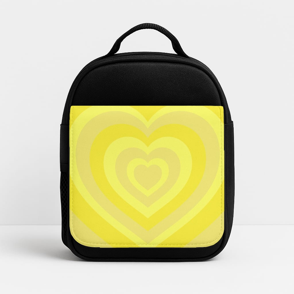 Yellow - Colourful Hearts Lunchbox