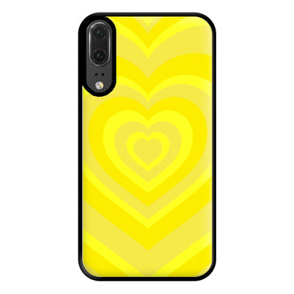 Yellow - Colourful Hearts Phone Case for Huawei P20