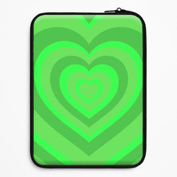 Green - Colourful Hearts Universal Laptop Sleeve