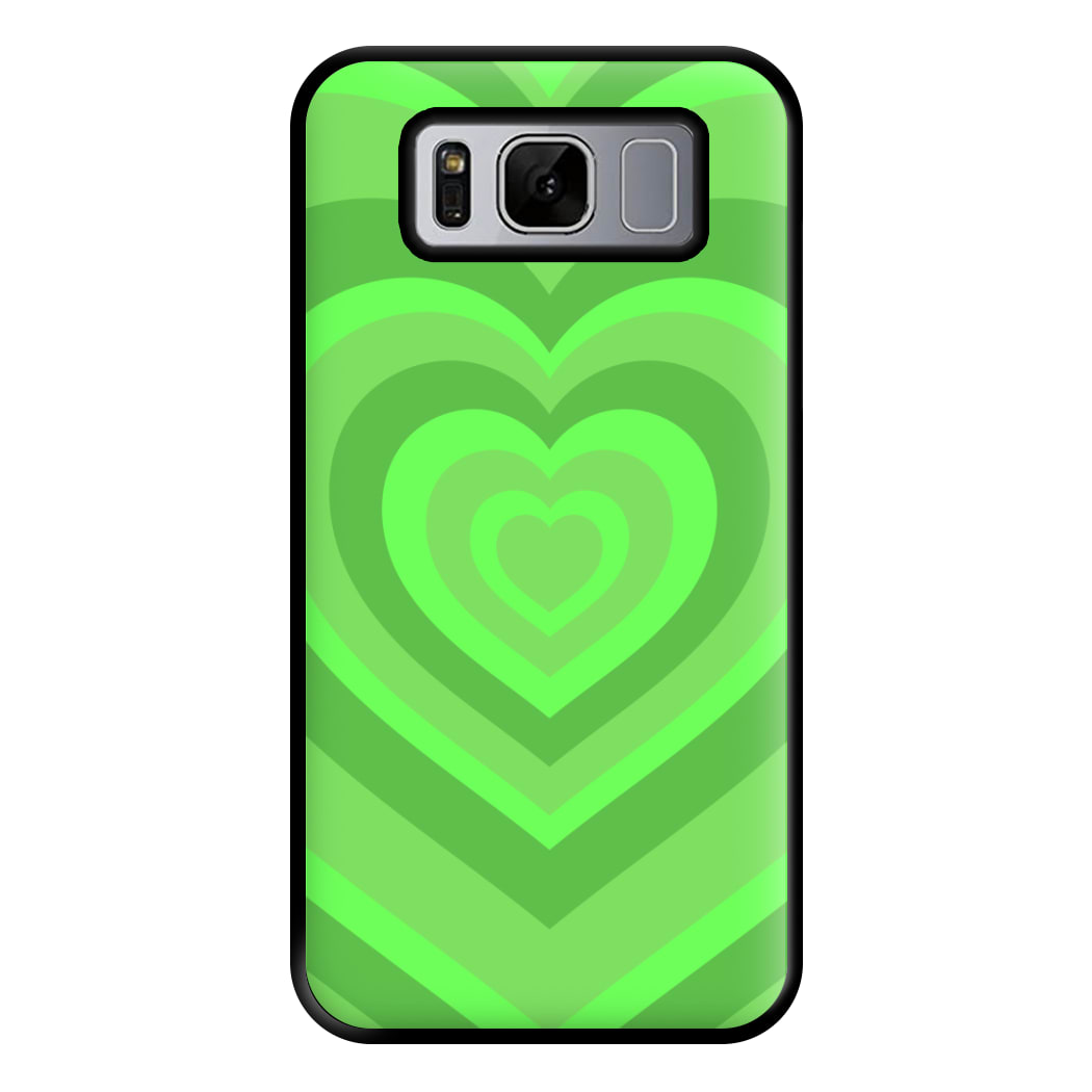 Green - Colourful Hearts Phone Case for Galaxy S8 Plus