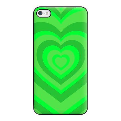 Green - Colourful Hearts Phone Case for iPhone 5 / 5s / SE 2016