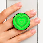 Green - Colourful Hearts Phone Grip