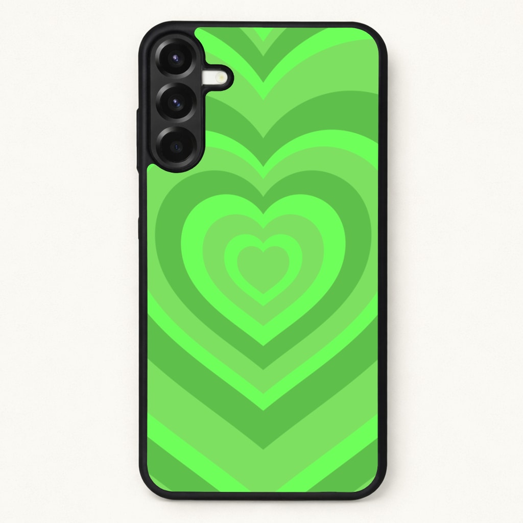Green - Colourful Hearts Phone Case for Galaxy A37