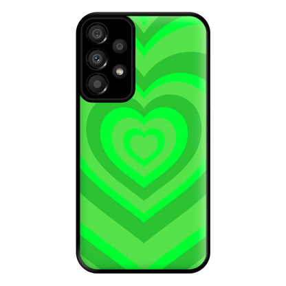 Green - Colourful Hearts Phone Case for Galaxy A33