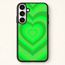 Green - Colourful Hearts Phone Case for Galaxy S26