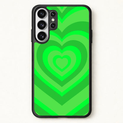 Green - Colourful Hearts Phone Case for Galaxy S26 Ultra