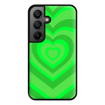 Green - Colourful Hearts Phone Case for Google Pixel 8