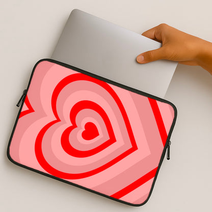 Red - Colourful Hearts MacBook Case