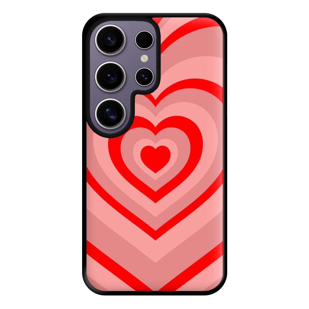 Red - Colourful Hearts Phone Case for Galaxy S25 Ultra