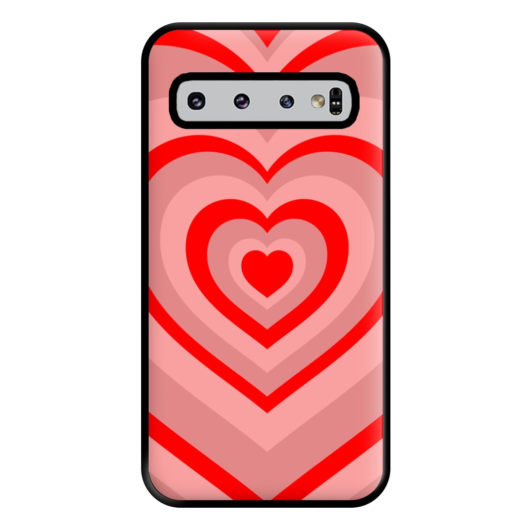 Red - Colourful Hearts Phone Case for Galaxy S10 Plus