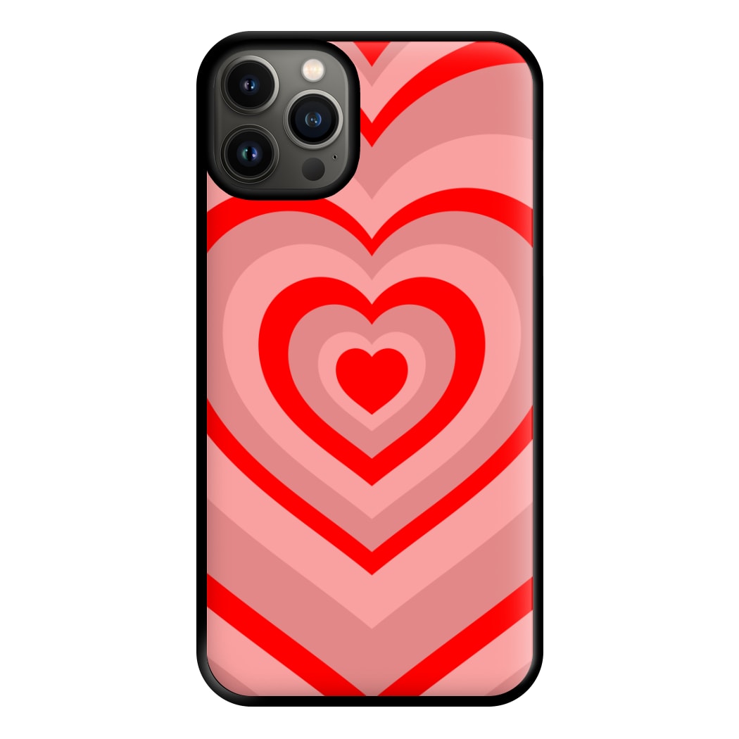 Red - Colourful Hearts Phone Case for iPhone 13