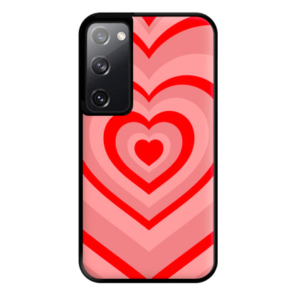 Red - Colourful Hearts Phone Case for Galaxy S20