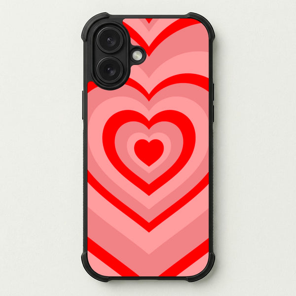 Red - Colourful Hearts Phone Case — Bumper case