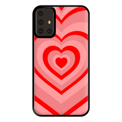 Red - Colourful Hearts Phone Case for Galaxy A71