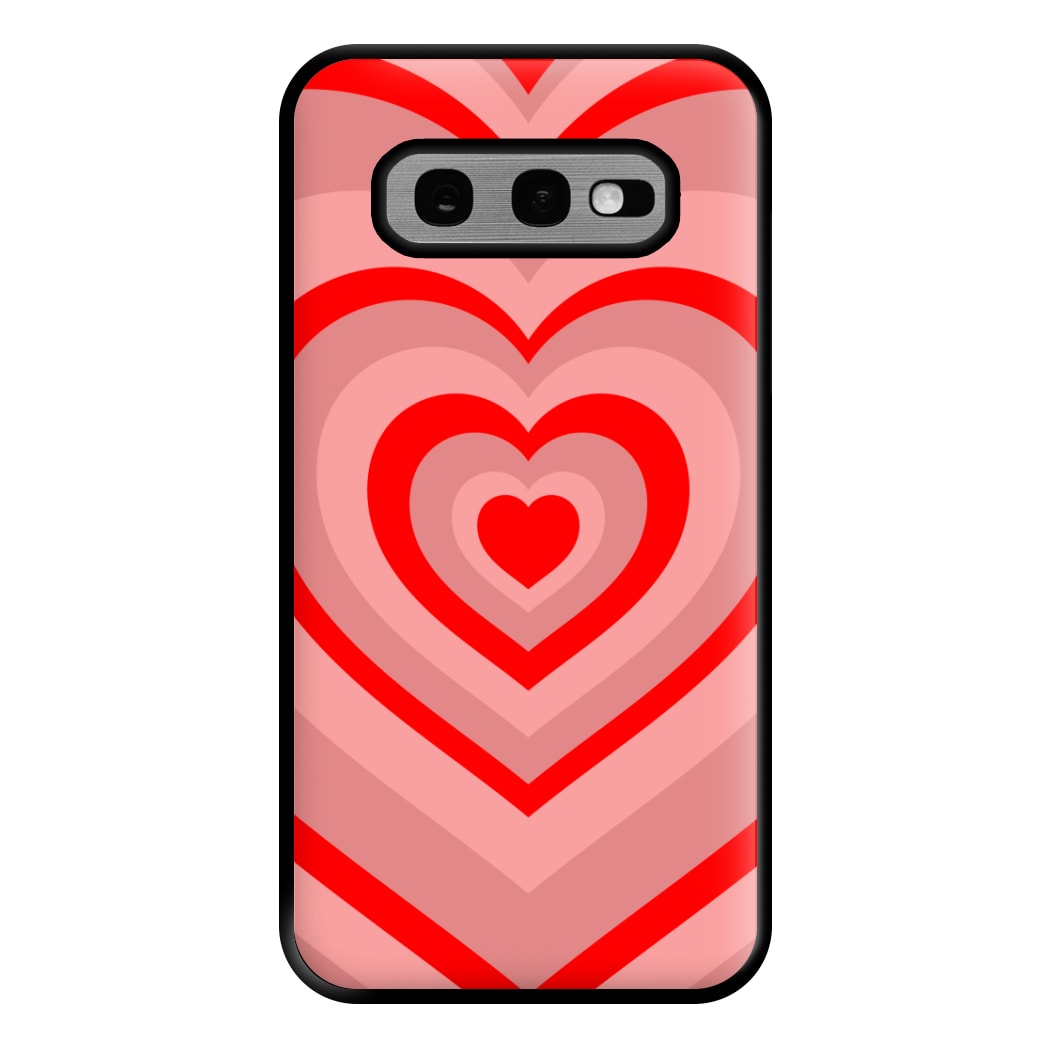 Red - Colourful Hearts Phone Case for Galaxy S10e