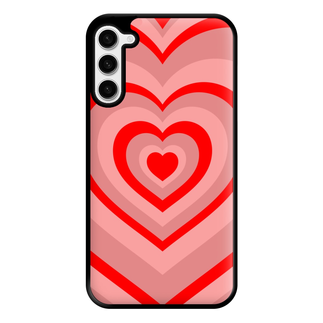 Red - Colourful Hearts Phone Case for Galaxy S23 Plus