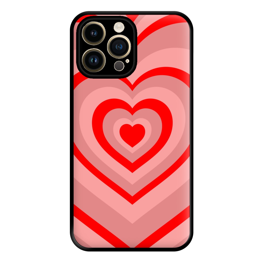 Red - Colourful Hearts Phone Case for iPhone 14 Pro Max