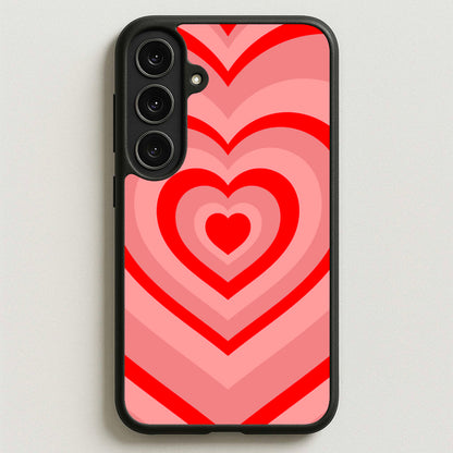 Red - Colourful Hearts Phone Case for Galaxy S25FE