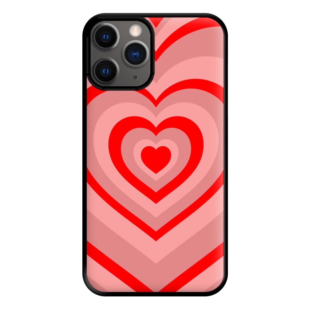 Red - Colourful Hearts Phone Case for iPhone 12 Pro Max