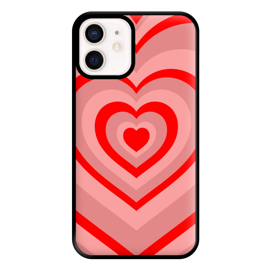 Red - Colourful Hearts Phone Case for iPhone 13 Mini