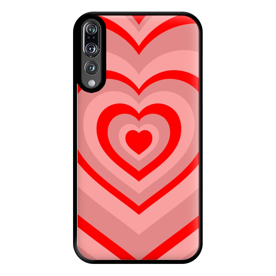 Red - Colourful Hearts Phone Case for Huawei P20 Pro