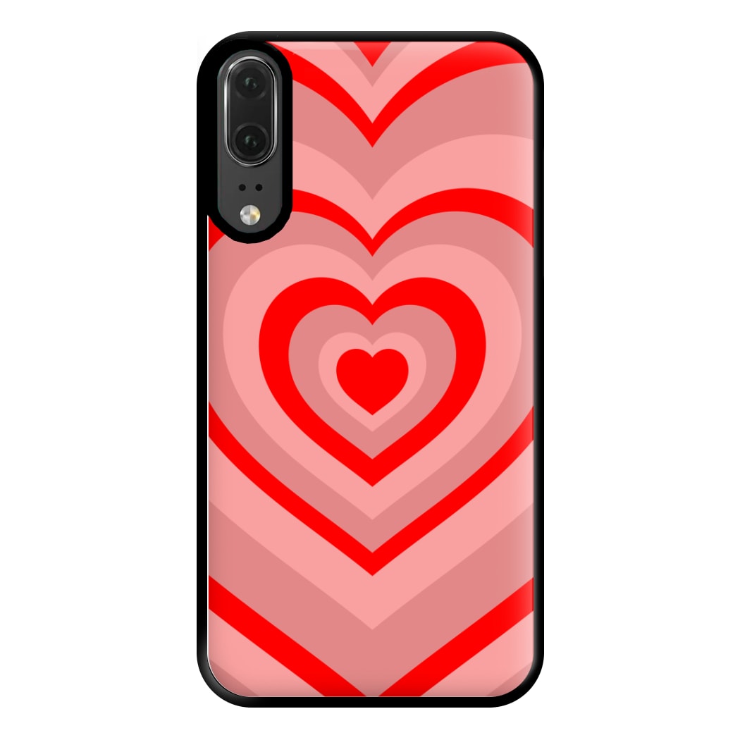 Red - Colourful Hearts Phone Case for Huawei P20