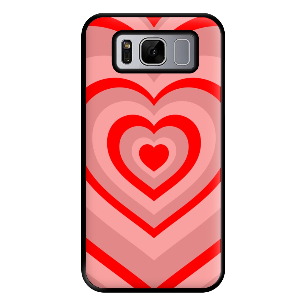 Red - Colourful Hearts Phone Case for Galaxy S8 Plus