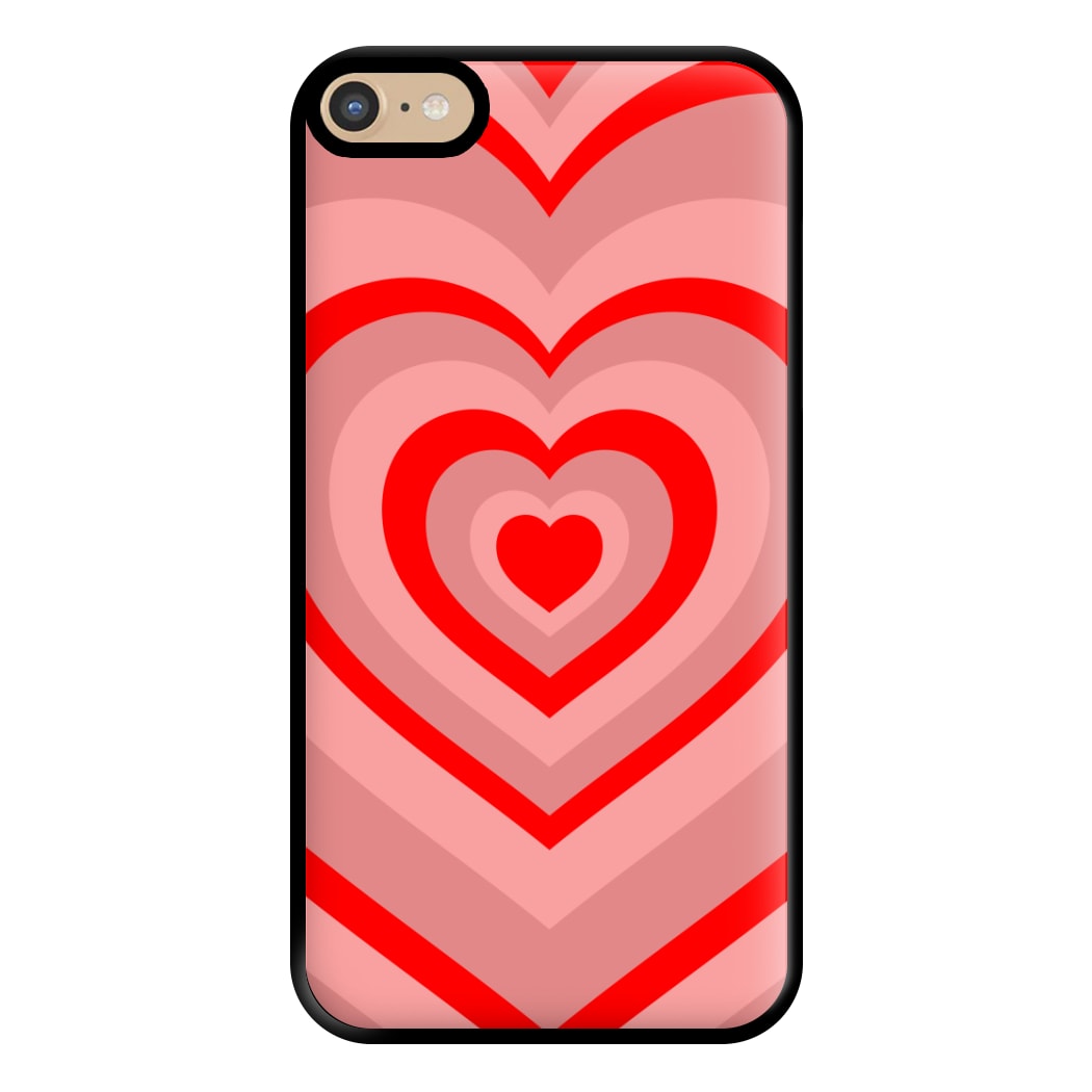 Red - Colourful Hearts Phone Case for iPhone 6 Plus / 7 Plus / 8 Plus