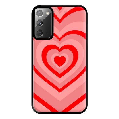 Red - Colourful Hearts Phone Case for Galaxy Note 20 Ultra