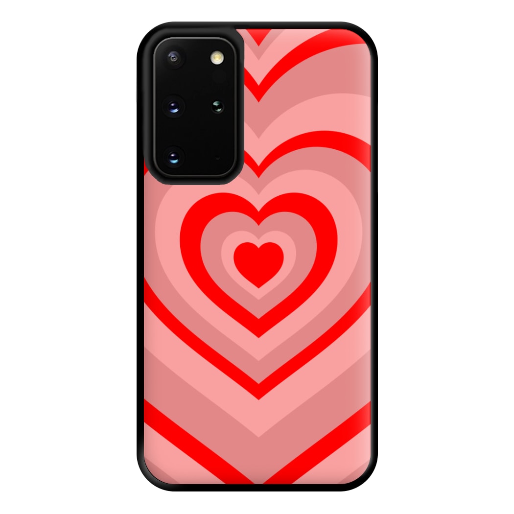 Red - Colourful Hearts Phone Case for Galaxy S20 Plus