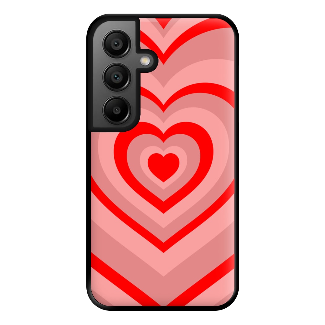 Red - Colourful Hearts Phone Case for Google Pixel 8