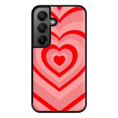 Red - Colourful Hearts Phone Case for Google Pixel 8