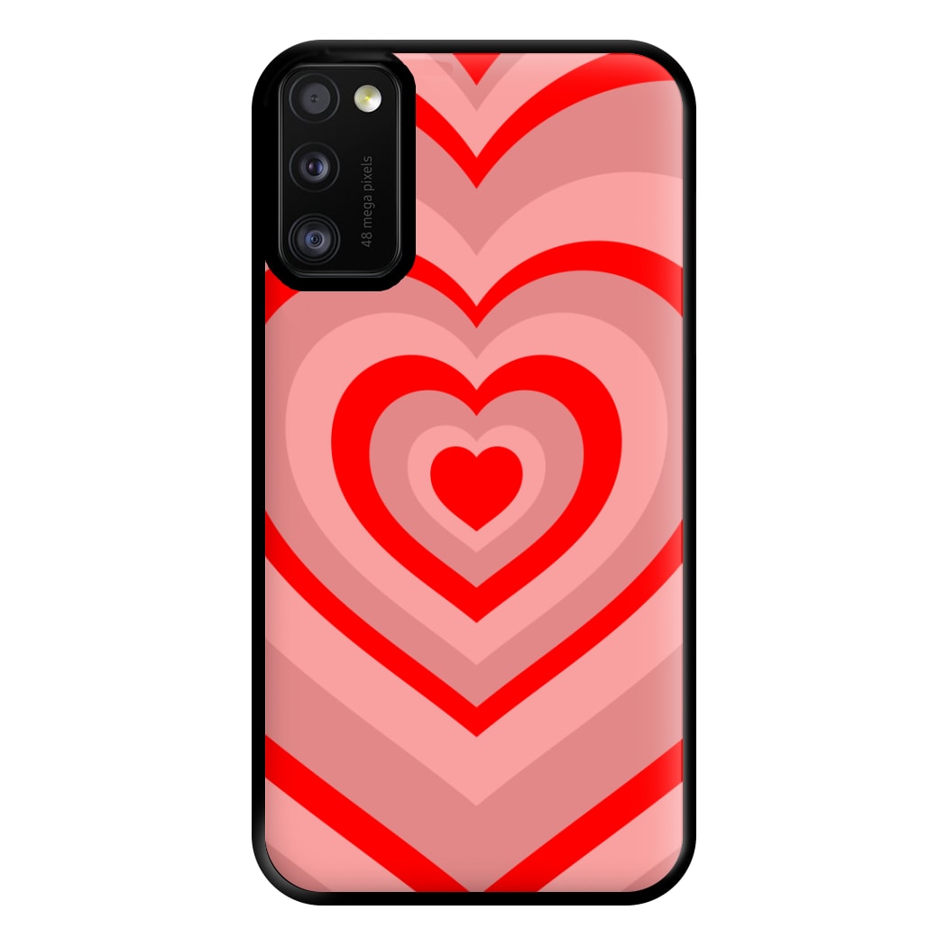 Red - Colourful Hearts Phone Case for Galaxy A41