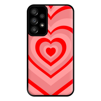 Red - Colourful Hearts Phone Case for Galaxy A33