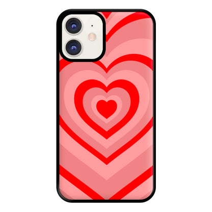 Red - Colourful Hearts Phone Case for iPhone 11