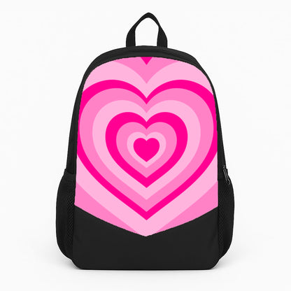 Pink - Colourful Hearts Large Backpack